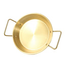 Gold Plated Stainless Steel Flat Karahi 26  cm