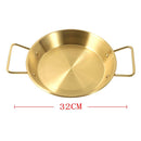 Stainless Steel Flat Karahi 32  cm