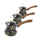 Stainless Steel Coffee Pot Decanter Set of 3 Pcs 350ml/450ml/550ml