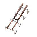 Copper Plated Metal Wall Mount Mug and Cup Holder 9*28.5*10.5 cm