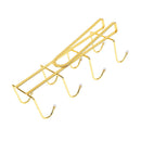 Gold Metal Wall Mount Mug and Cup Holder 9*28.5*10.5 cm