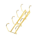 Gold Metal Wall Mount Mug and Cup Holder 9*28.5*10.5 cm