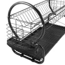 Black Metal Dish Rack Cutlery Holder 56*26*41 cm