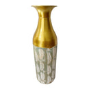 Home Decor Tabletop Gold Abstract Metal Vase 11.5*48 cm