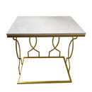 Marble Tabletop Side Table Set of 2 Pcs 48*32*50/28*41*45 cm