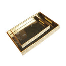 Abstract Design Serving Tray Set of 2 Pcs 35*25*4/40*30*4 cm