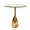 Metal Stonetop Centre Table 38*51 cm