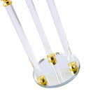 Crystal Glass Candleholder 3 Arms 37 cm