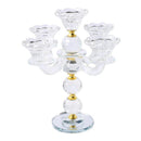 Crystal Glass Candleholder 3 Arms 26 cm
