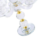 Crystal Glass Candleholder 3 Arms 26 cm