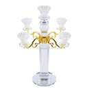 Crystal Glass Candleholder 5 Arms 48 cm