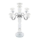 Crystal Glass Candleholder 5 Arms 48 cm