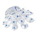 Crystal Glass Peacock 14 cm