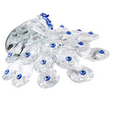 Crystal Glass Peacock 18 cm