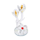 Crystal Glass Deco Flower 21 cm