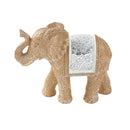 Beige Sculpture Statue Resin Figurine Elephant 18*15 cm