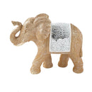 Beige Sculpture Statue Resin Figurine Elephant 22*17 cm