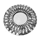 Decorative Black Abstract Wall Mirror 60 cm