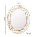 Decorative Silver Abstract Wall Mirror 57*74 cm
