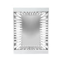 Decorative Silver Abstract Wall Mirror 57*74 cm