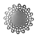 Decorative Silver Abstract Wall Mirror 62*62 cm