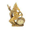 Sculpture Statue Resin Horse Deco Clock 23 cm