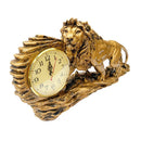 Sculpture Statue Resin Lion Clock 49*22 cm
