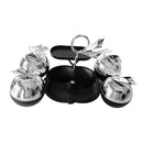 Silver Metal Candy Jar Canisters Set of 4 with Stand 34*25*20 cm