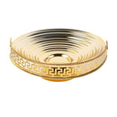 Golden Metal Craft Fruit Basket 25*25*19 cm