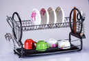Black Metal Dish Rack Cutlery Holder 56*26*41 cm