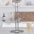 Silver Metal Mug Colder Cup Holder 17.2*38.5 cm