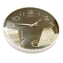 Wall Clock Black and White Round Analog 40 cm