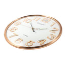 Wall Clock White Round Analog 36 cm