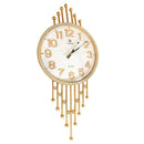 Wall Clock Abstract Design White Round Analog 73.5*32 cm