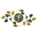 Wall Clock Metal Round Gold Frame 92*48 cm