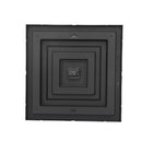 Wall Clock Rectangle Gold Glitter Design Analog 47 cm