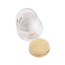 Airtight Bamboo Lid Glas Condiment Seasoning Jar 550 ml