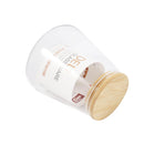 Airtight Bamboo Lid Glas Condiment Seasoning Jar 750 ml