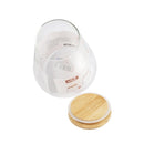 Airtight Bamboo Lid Glas Condiment Seasoning Jar 950 ml