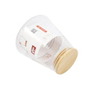 Airtight Bamboo Lid Glas Condiment Seasoning Jar 950 ml