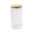 Airtight Bamboo Lid Glas Condiment Seasoning Jar 1300 ml