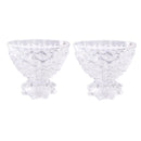 Glass Ice Cream and Dessert Bowl Set of 2 Pcs 10.5*10.5 cm