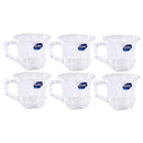 Lead Free Glass Tea Cup Set of 6 Pcs 180 ml