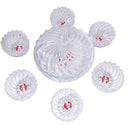 Glass Serving Bowl Set of 7 Pcs 1100+1300 ml