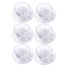 Lead Free Glass Tea cup with Saucer Set of 6 Pcs 9*6.5/13.5 cm