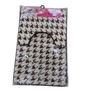 Bath Mat Abstract Design Set of 2 Pcs 50*80 cm+50*40 cm