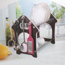 Plastic and Chrome Dish Rack Cutlery Holder 50*30.5*35 cm