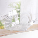 Silver Metal Dish Rack Cutlery Holder 45.5*32*27.5 cm