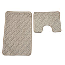Bath Mat Abstract Design 50*80+50*40 cm