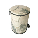 Abstract Print Plastic Pedal Rubbish Bin 25*25*33 cm
